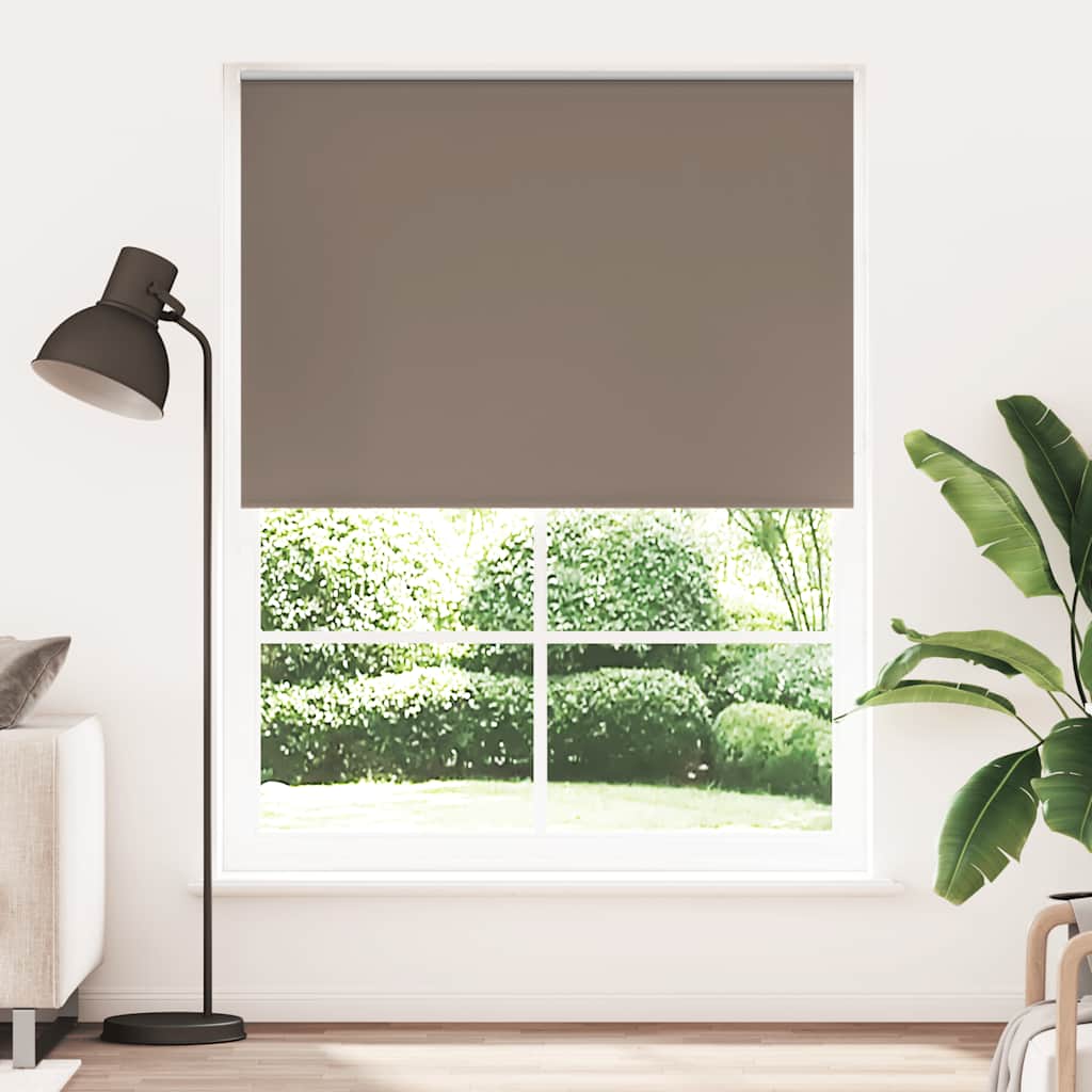 vidaXL Estor enrollable opaco 164,4x230 cm Tela Ancho 160 cm Café