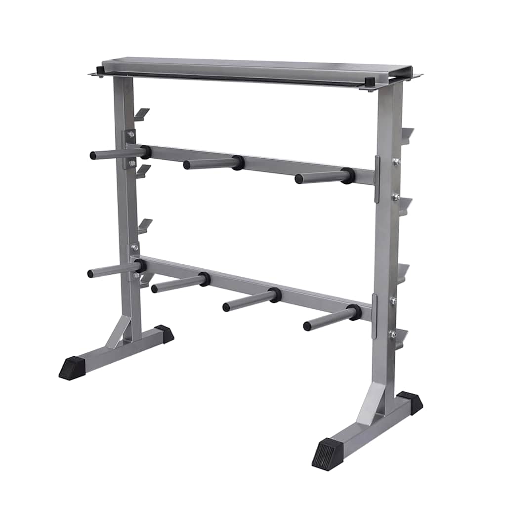 vidaXL Soporte para pesas y mancuernas