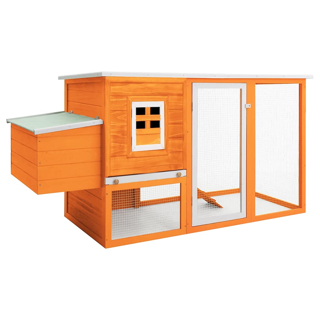 vidaXL Gallinero de madera con 1 jaula para huevos