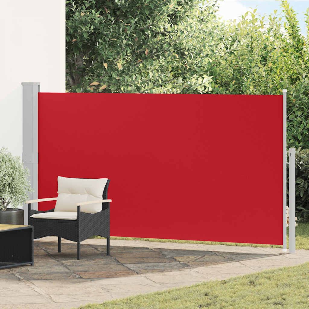 vidaXL Toldo lateral de jardín o terraza 160x300 cm rojo