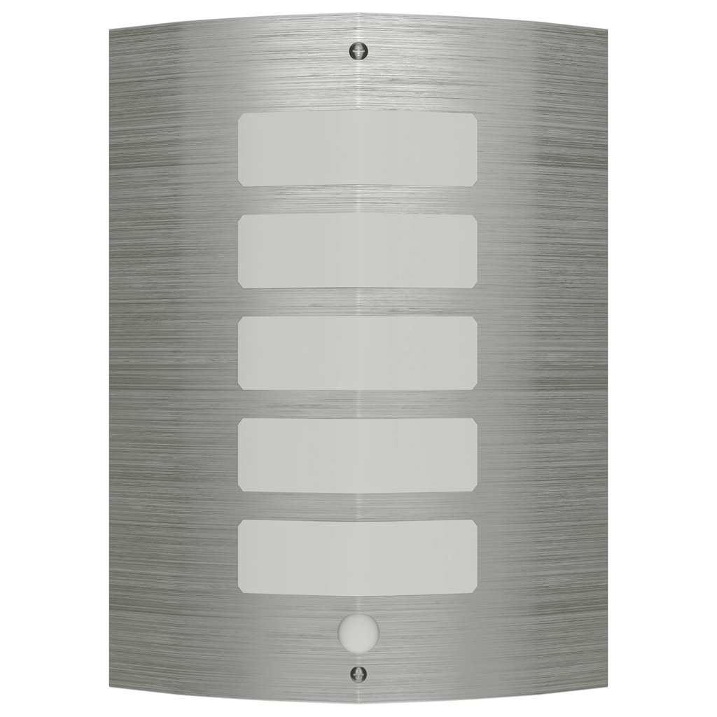 vidaXL Aplique de pared inoxidable con sensor de movimiento