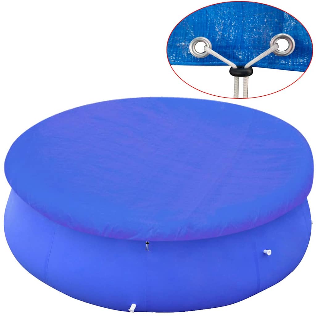 vidaXL Cubierta para piscina sobre suelo redonda 450-457 cm