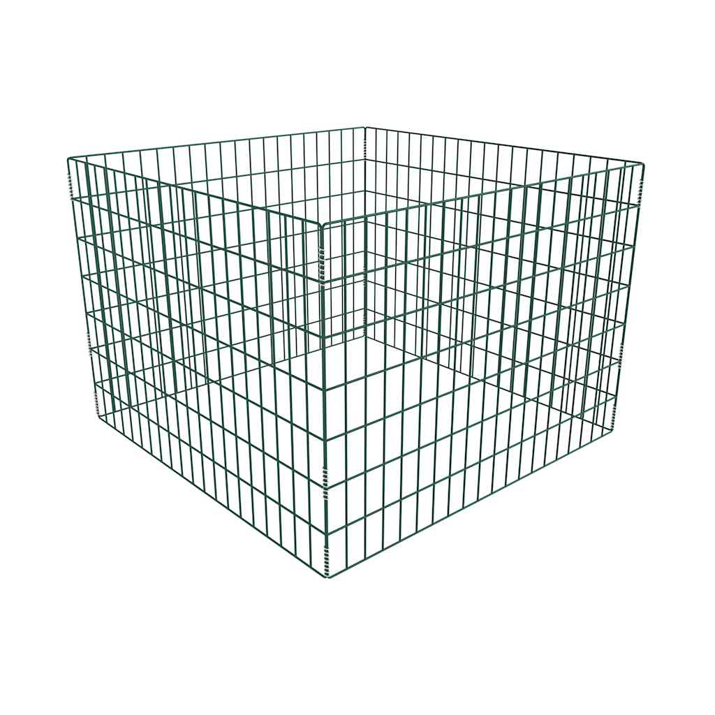 vidaXL Compostador de malla cuadrado 100x100x70 cm