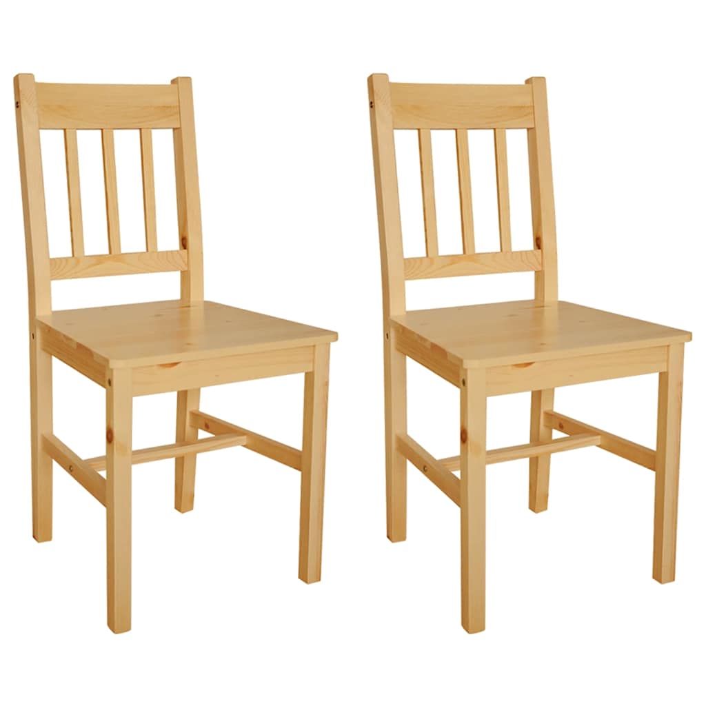 vidaXL Sillas de comedor 2 unidades madera de pino