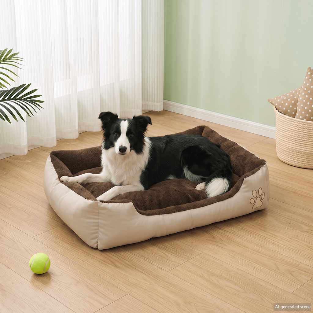 vidaXL Cama para perro con cojín acolchado talla XL