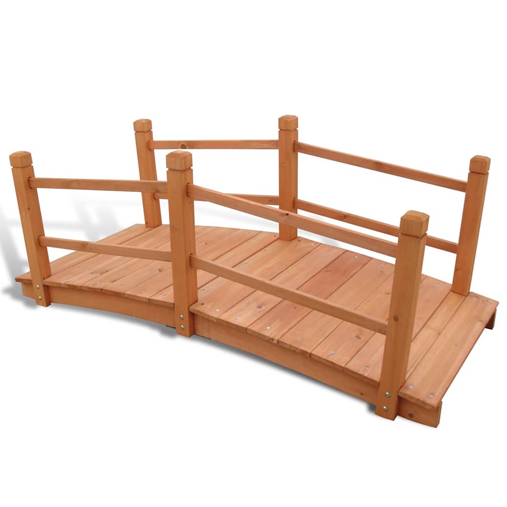 vidaXL Puente para jardín 140x60x56 cm