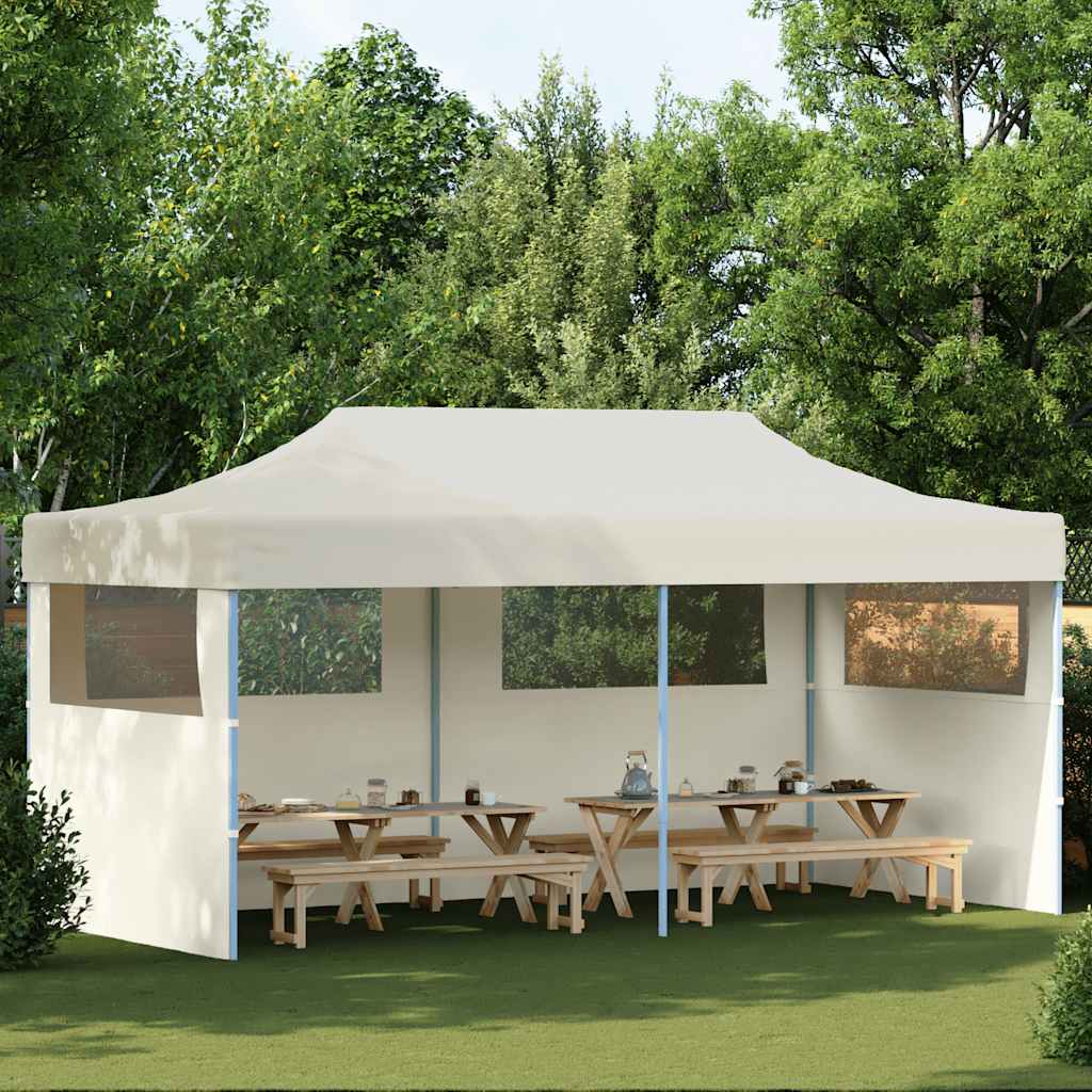 vidaXL Carpa plegable Pop-up crema 3x6 m