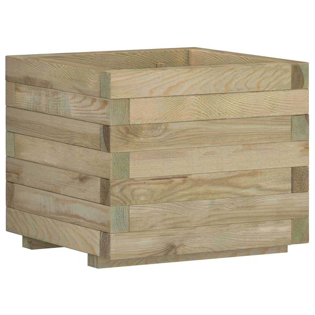 vidaXL Arriate cuadrado madera 50x50x40 cm