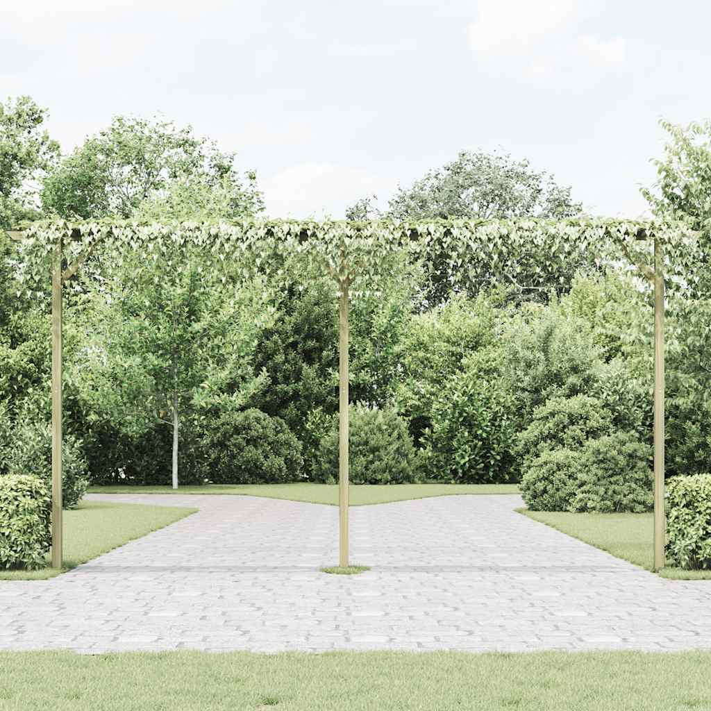vidaXL Pérgola de jardín de madera 410x40x203 cm