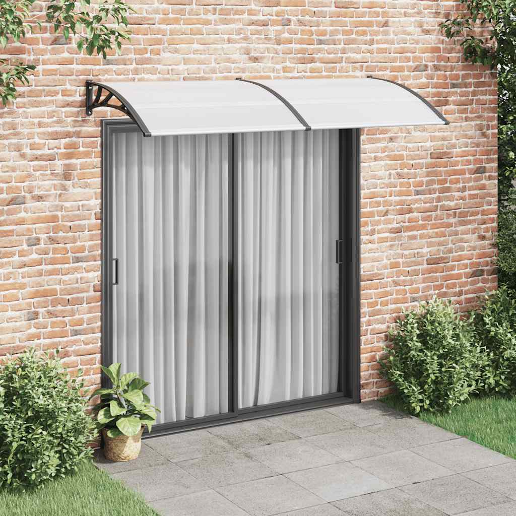 vidaXL Marquesina para puerta PC 240x100 cm