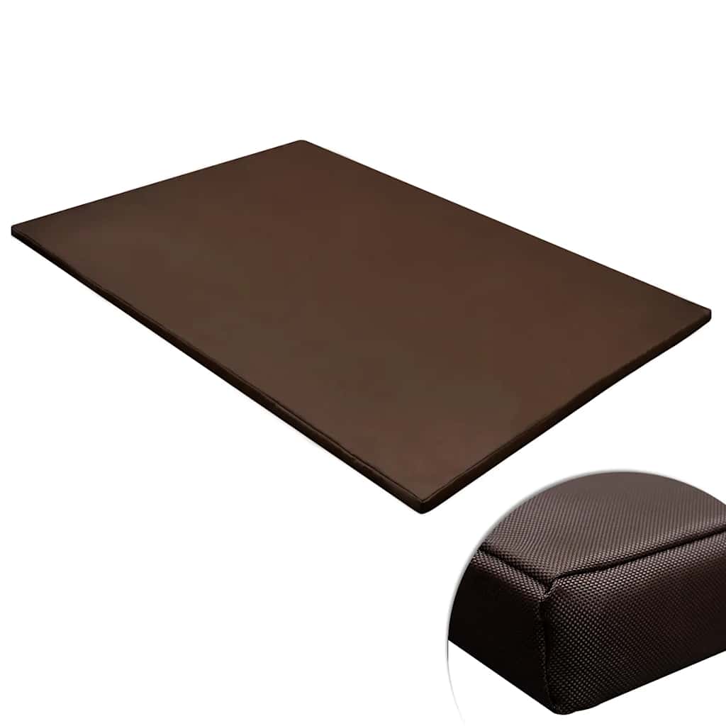vidaXL Estera para perros rectangular marrón XL