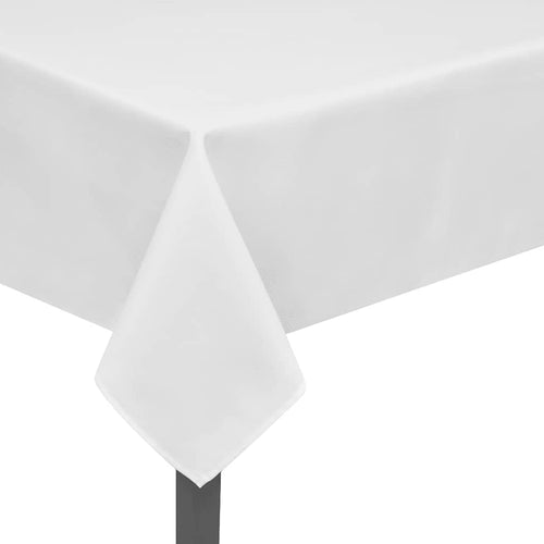 vidaXL 5 manteles blancos 100 x 100 cm (2)