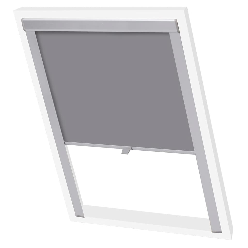 vidaXL Persiana opaca enrollable gris C04 GGL y GGU