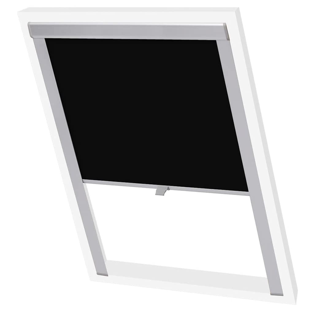 vidaXL Persiana opaca enrollable negra S08/608 GGL y GGU