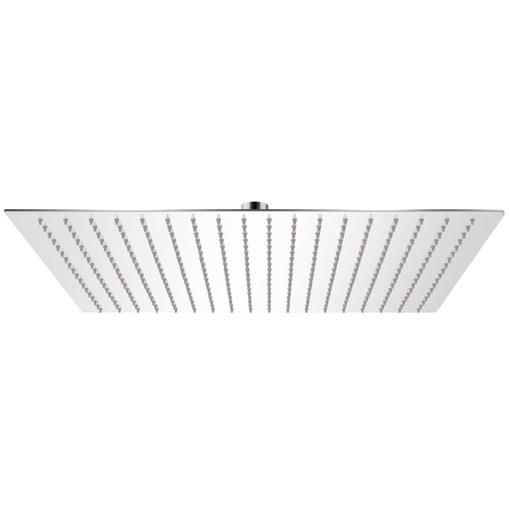 vidaXL Cabezal de ducha cuadrado efecto lluvia acero inoxidable 50x50
