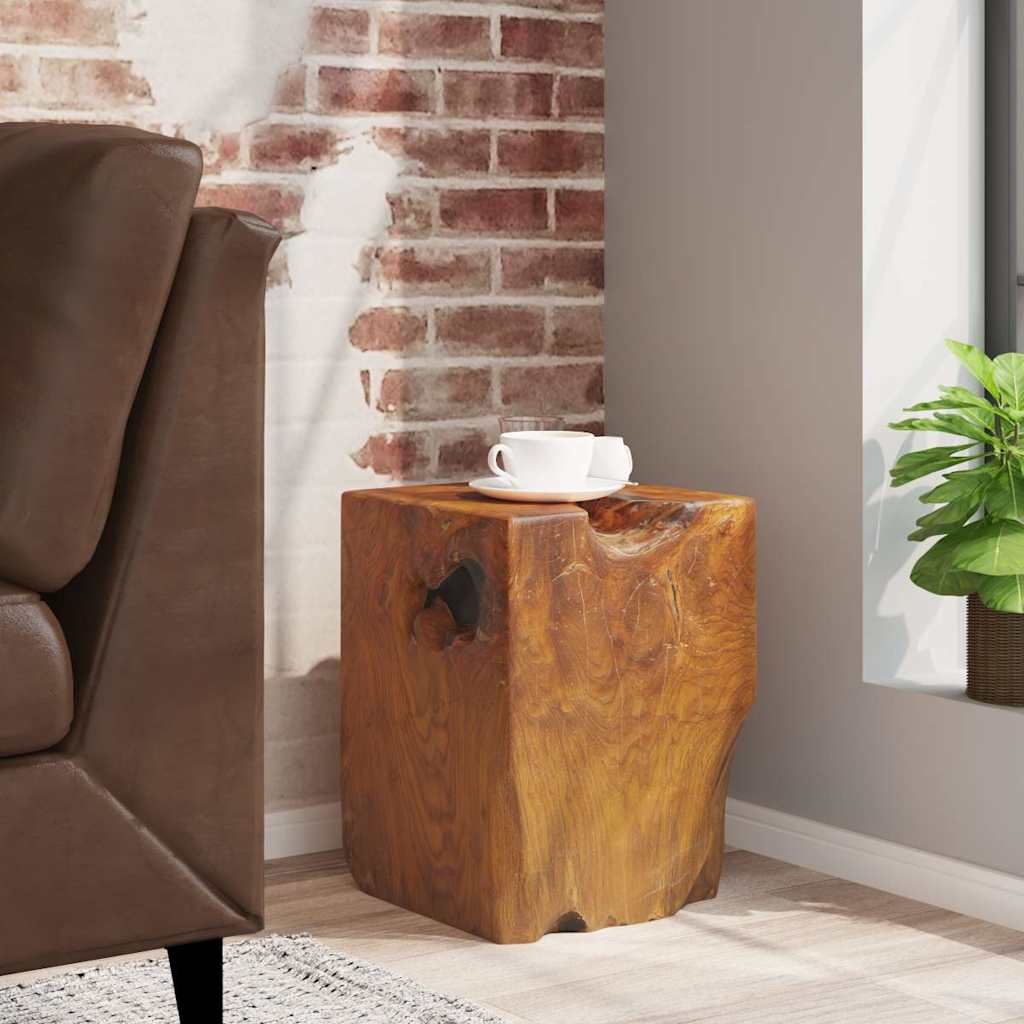 vidaXL Taburete de madera maciza de teca