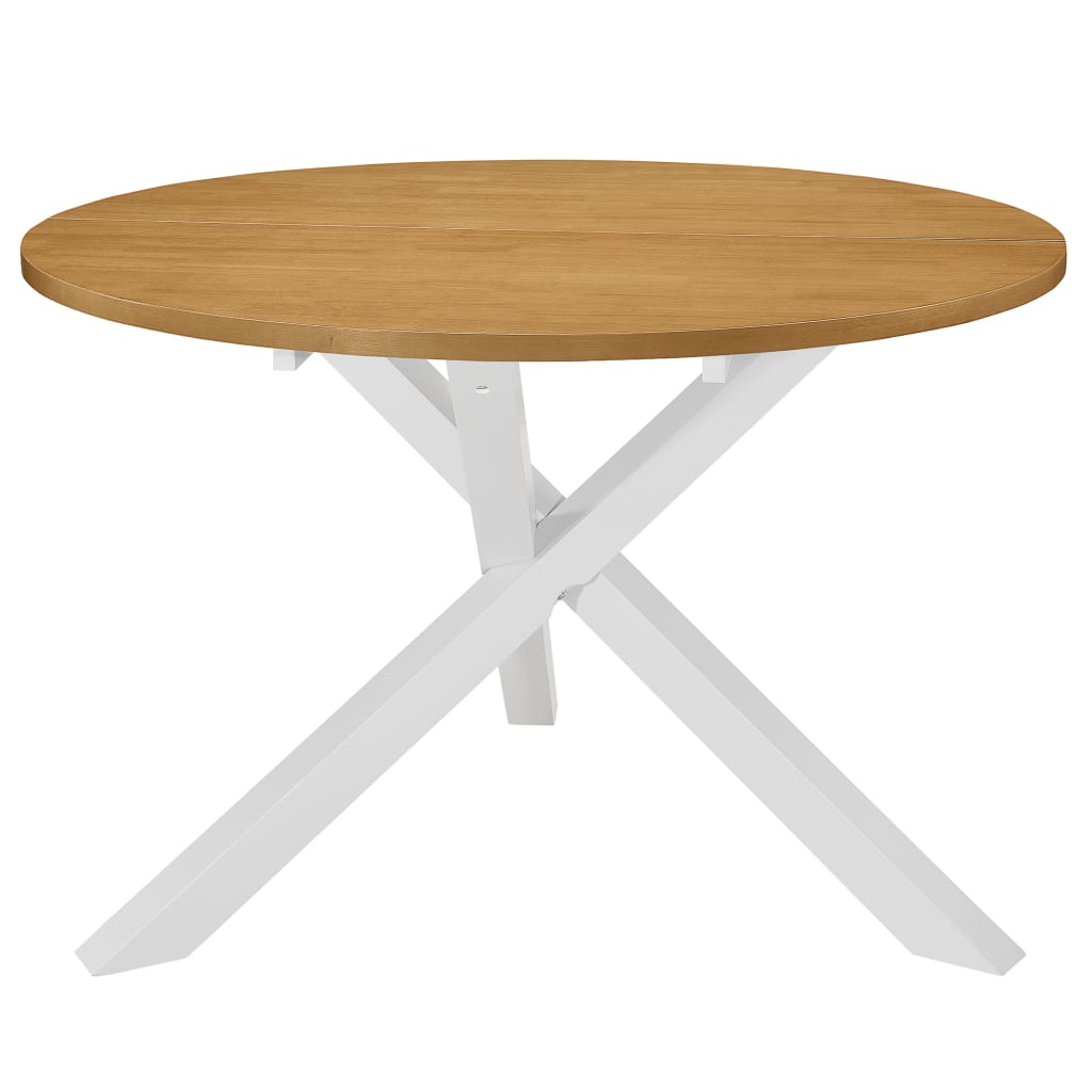 vidaXL Mesa de comedor blanca 120x75 cm MDF