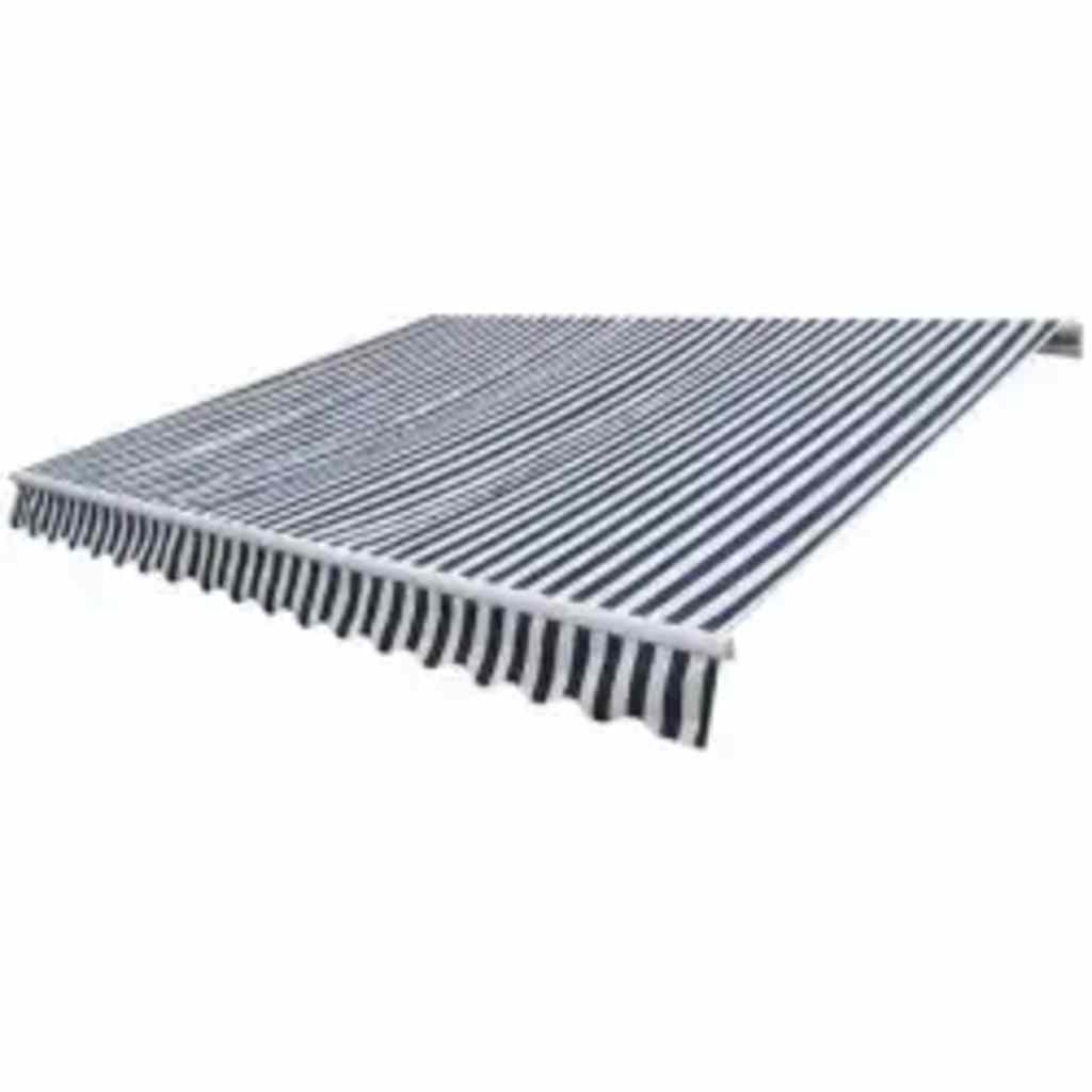 vidaXL Toldo plegable motorizado 600 cm azul y blanco