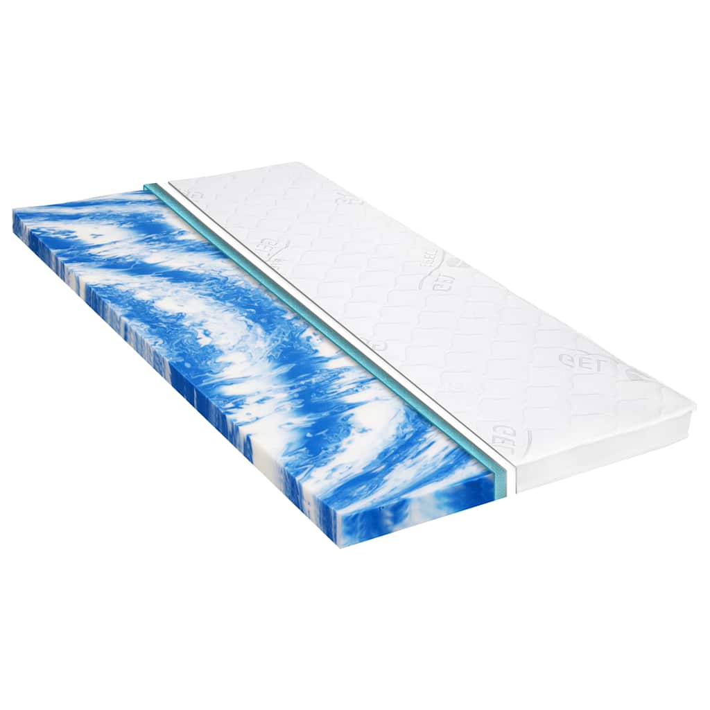 vidaXL Sobrecolchón 120x200 cm espuma de gel 7 cm
