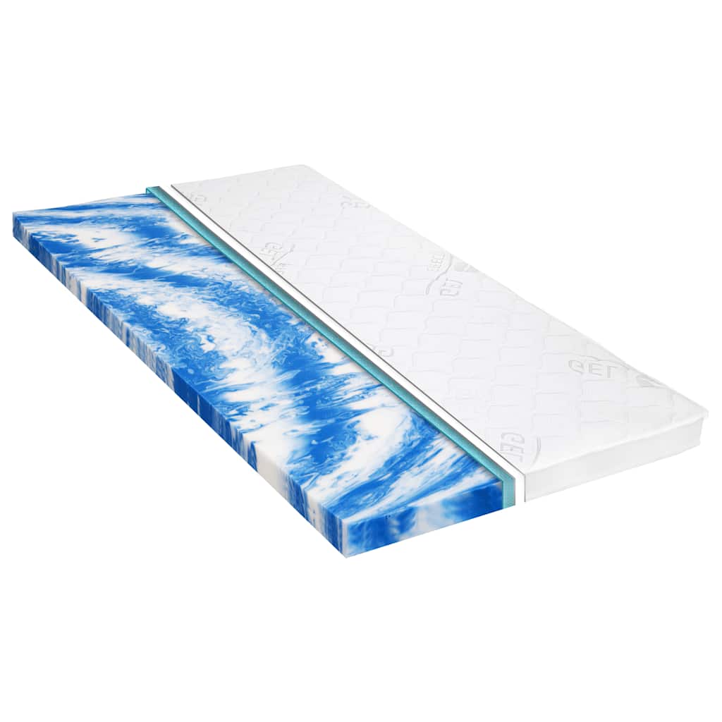 vidaXL Sobrecolchón 140x200 cm espuma de gel 7 cm