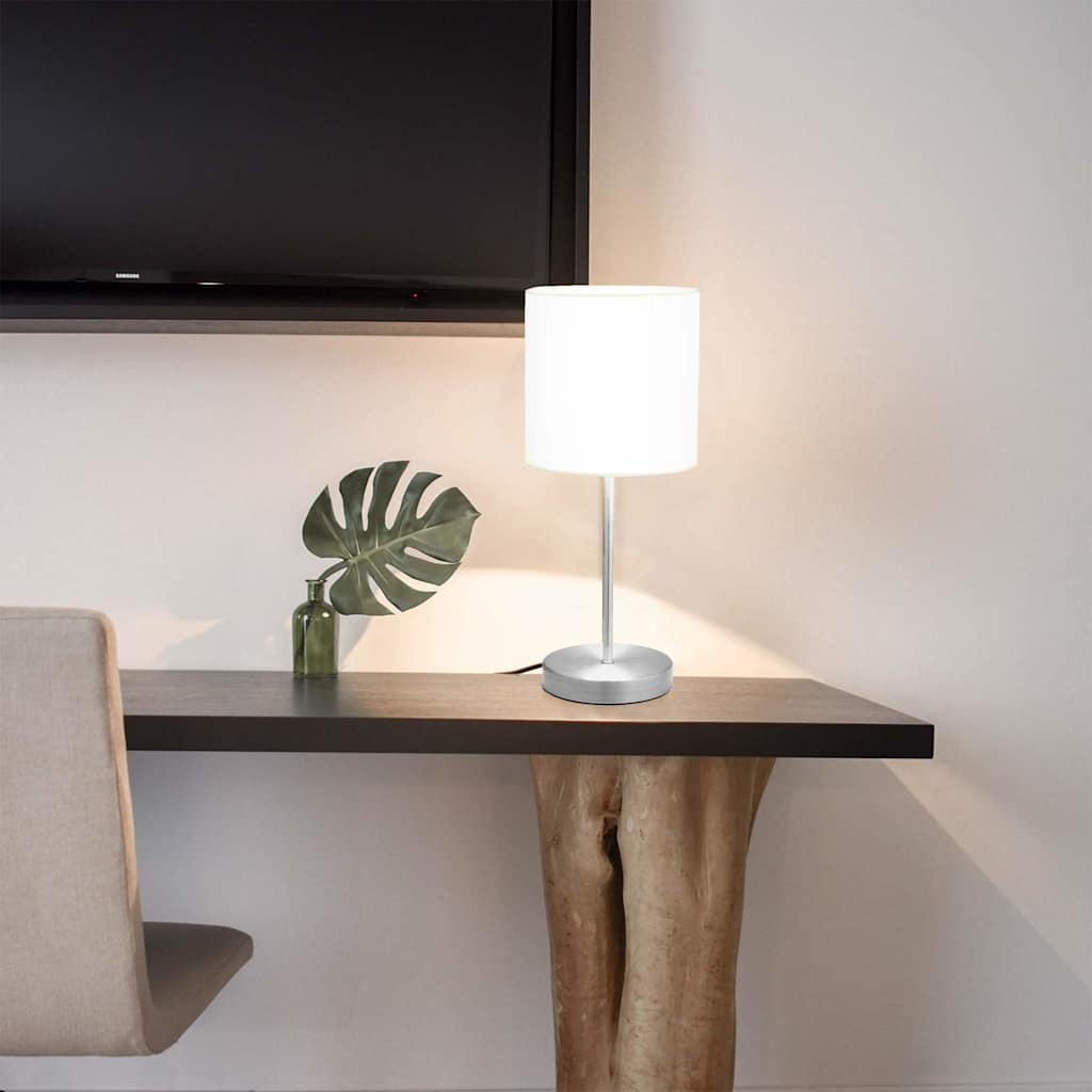 vidaXL Lámparas de mesa táctiles 2 unidades blanco E14
