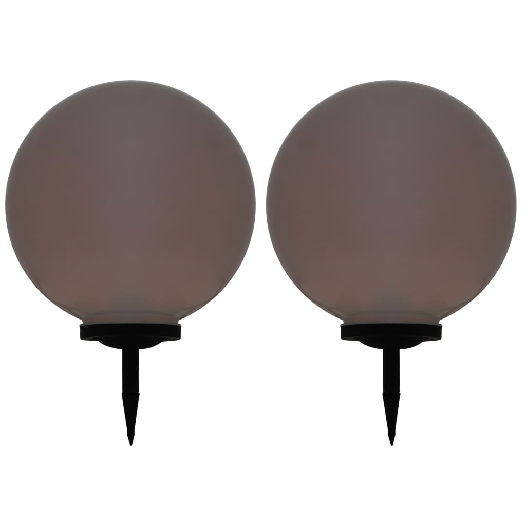 vidaXL Lámparas solares esféricas de exterior 2 uds LED RGB 50 cm
