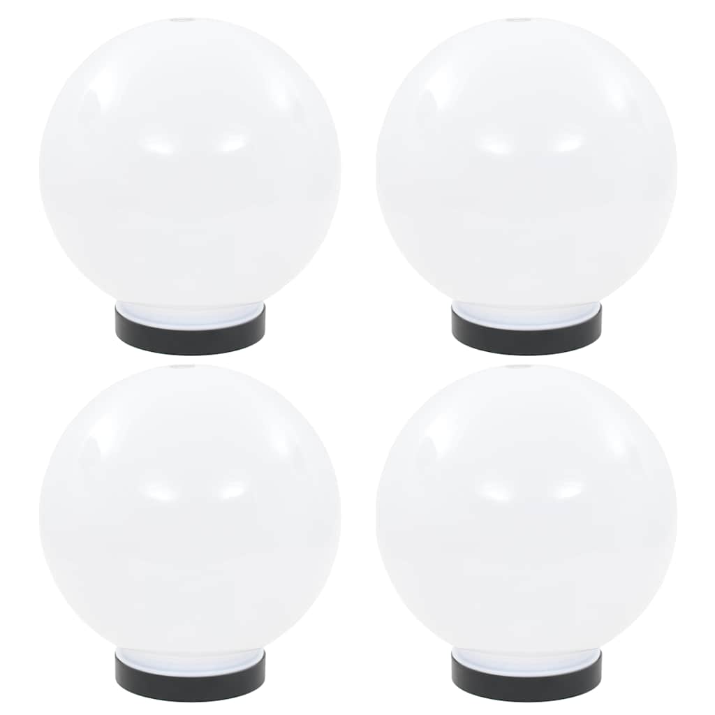 vidaXL Lámparas de bola LED 4 unidades esféricas PMMA 20 cm