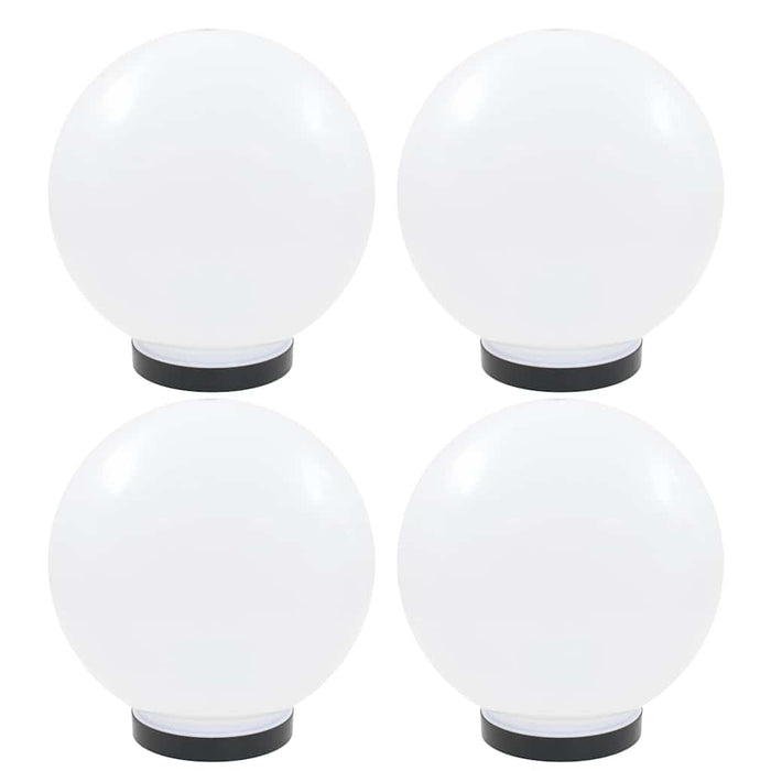 vidaXL Lámparas de bola LED 4 unidades esféricas PMMA 25 cm