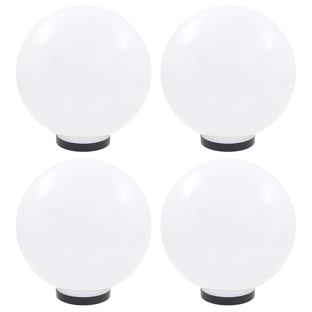 vidaXL Lámparas de bola LED 4 unidades esféricas PMMA 30 cm