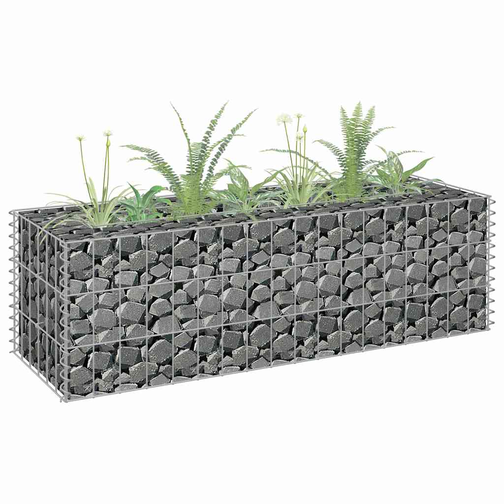vidaXL Arriate de gaviones de acero galvanizado 90x30x30 cm