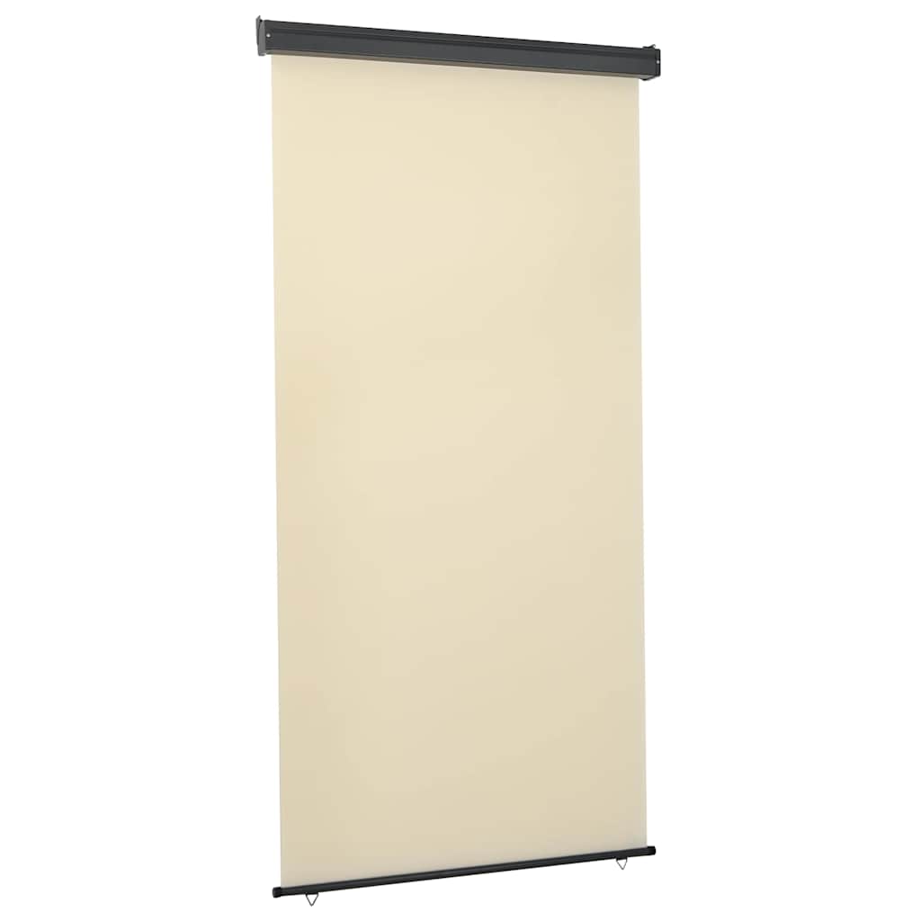 vidaXL Toldo lateral de balcón color crema 125x250 cm
