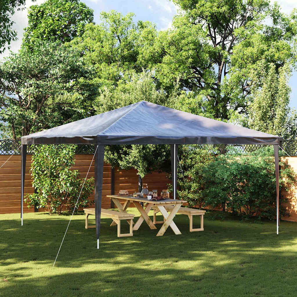 vidaXL Carpa profesional para fiestas gris antracita 90 g/m² 4x4 m