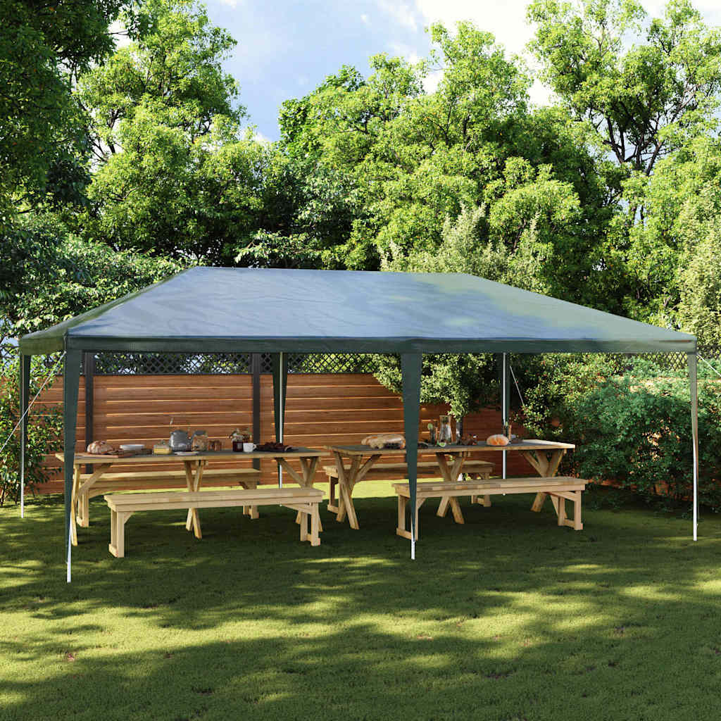 vidaXL Carpa profesional para fiestas verde 90 g/m² 4x6 m