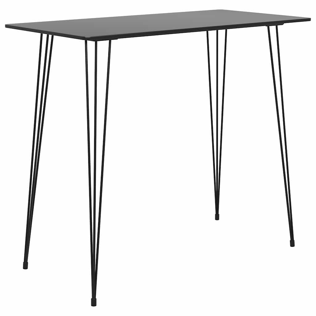 vidaXL Mesa alta de cocina negro 120x60x105 cm