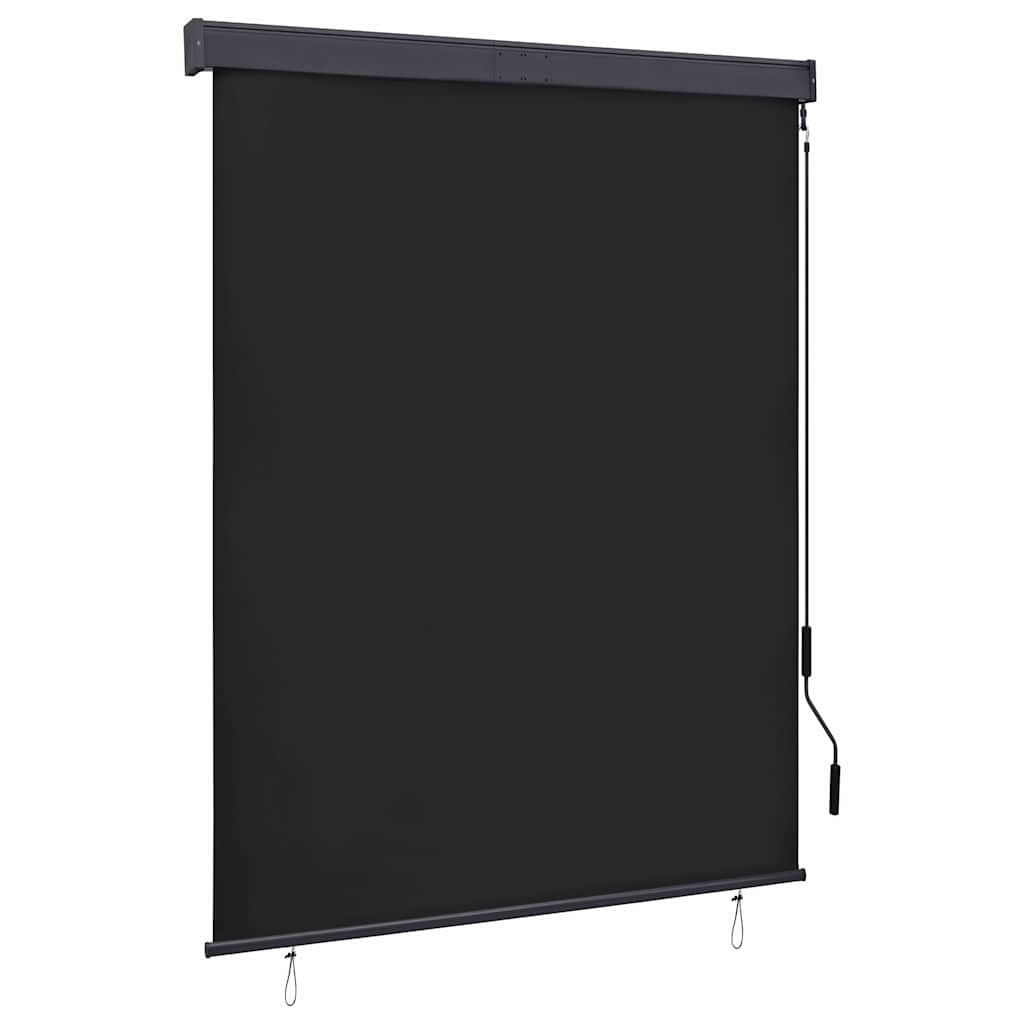 vidaXL Estor enrollable de exterior gris antracita 140x250 cm