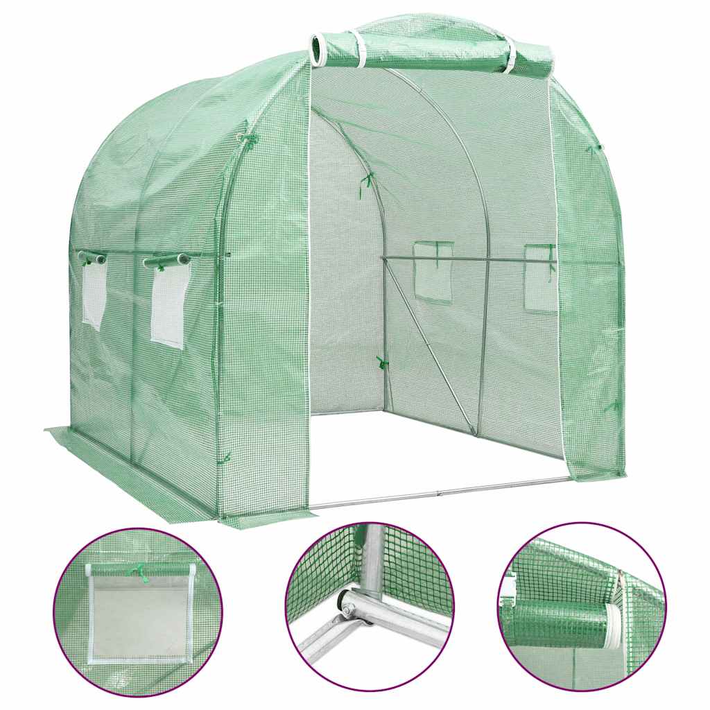 vidaXL Invernadero 4 m² 2x2x2 m