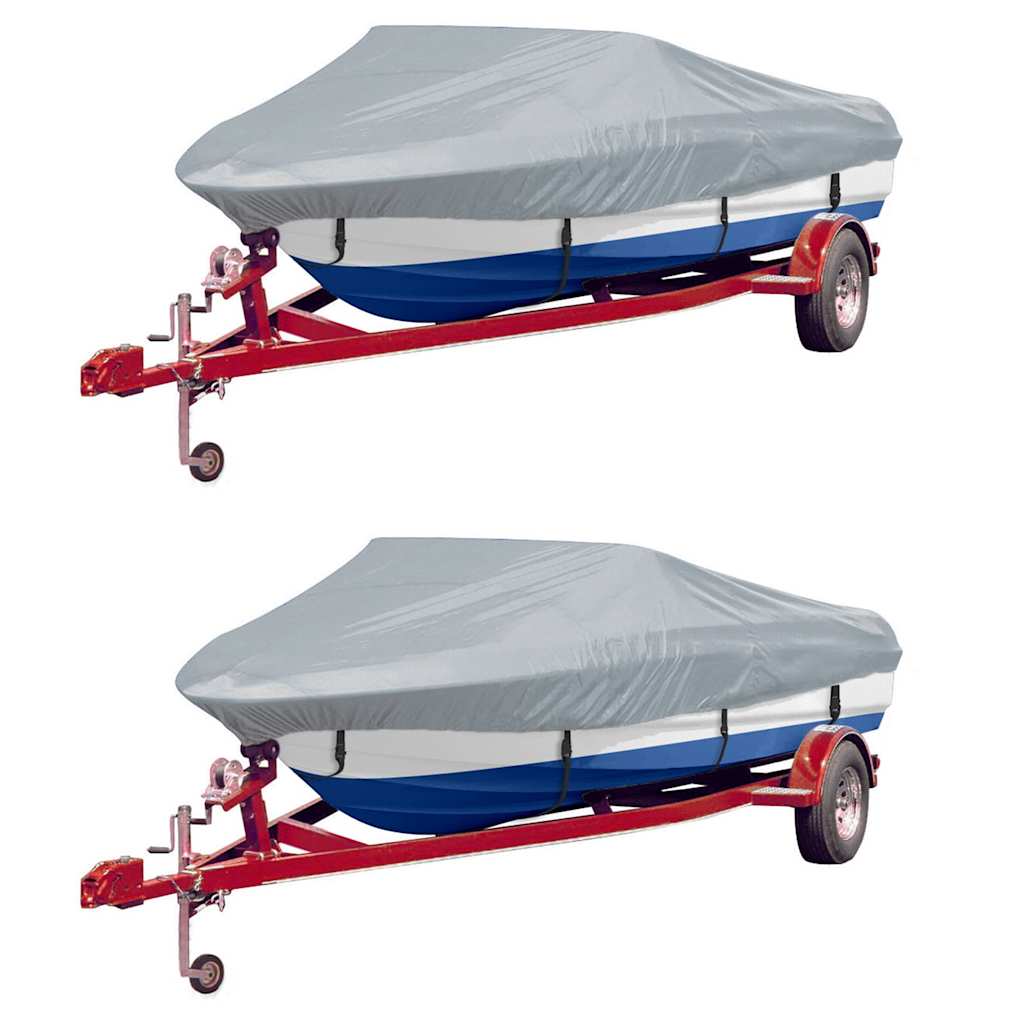 vidaXL Cubierta para barco 2 unidades gris 427-488x229 cm