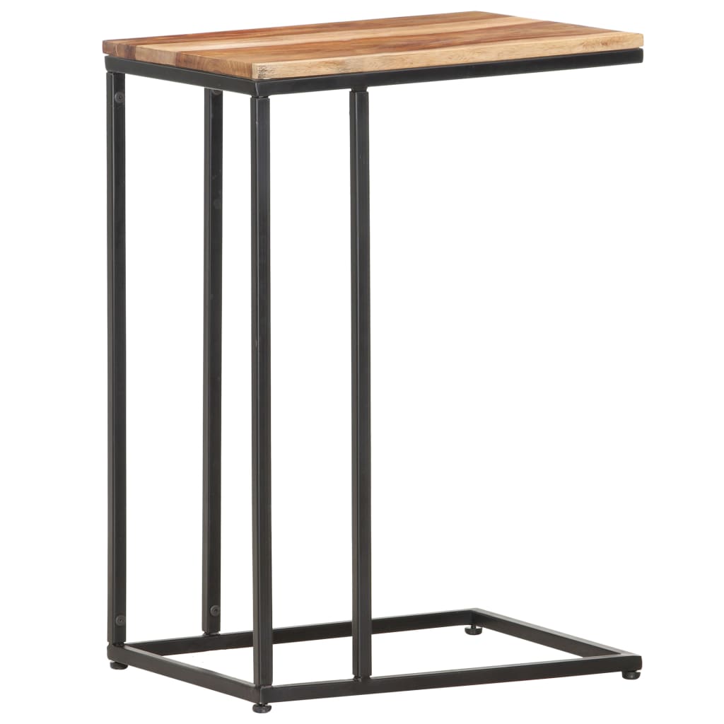 vidaXL Mesa auxiliar de madera maciza 35x45x65 cm