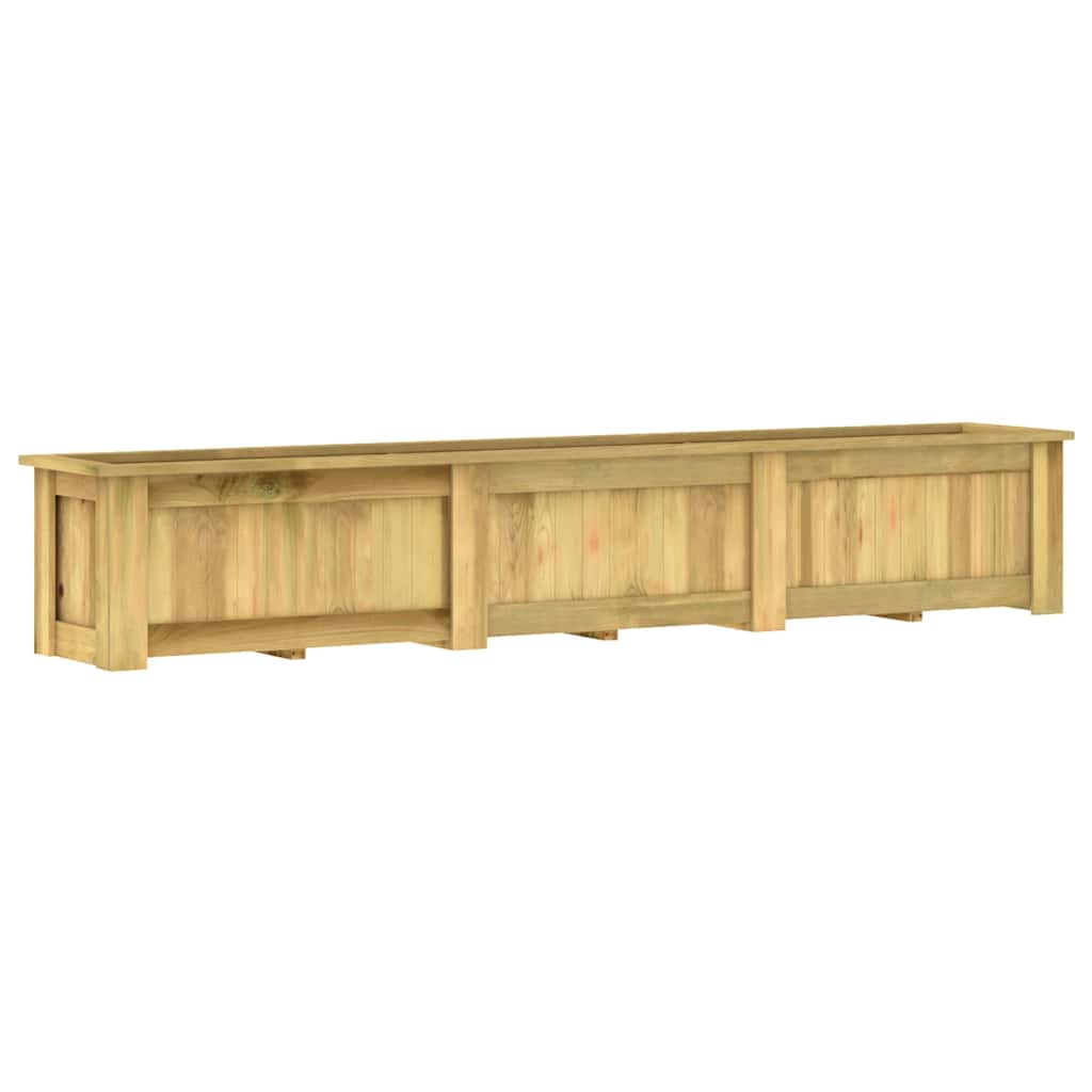 vidaXL Arriate de madera de pino impregnada 291x50x50 cm