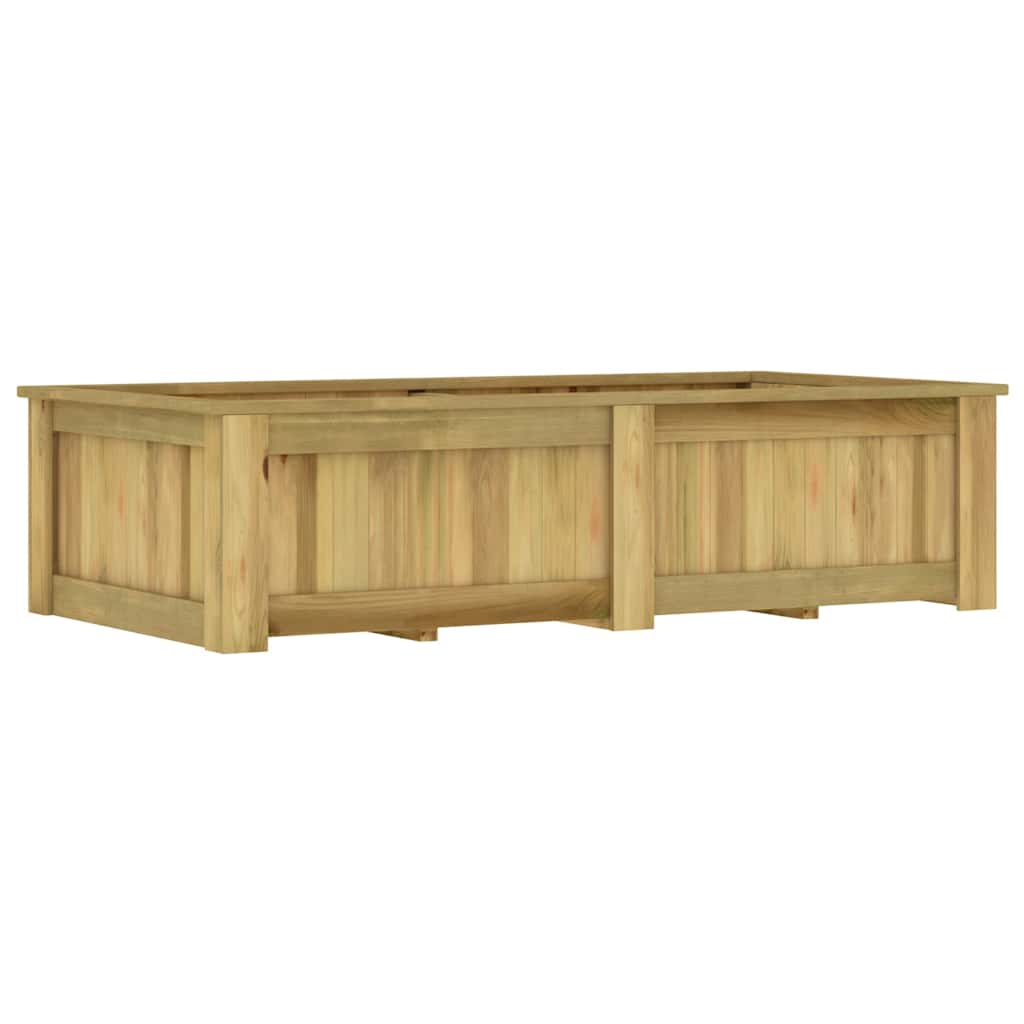 vidaXL Arriate de madera de pino impregnada 196x100x50 cm