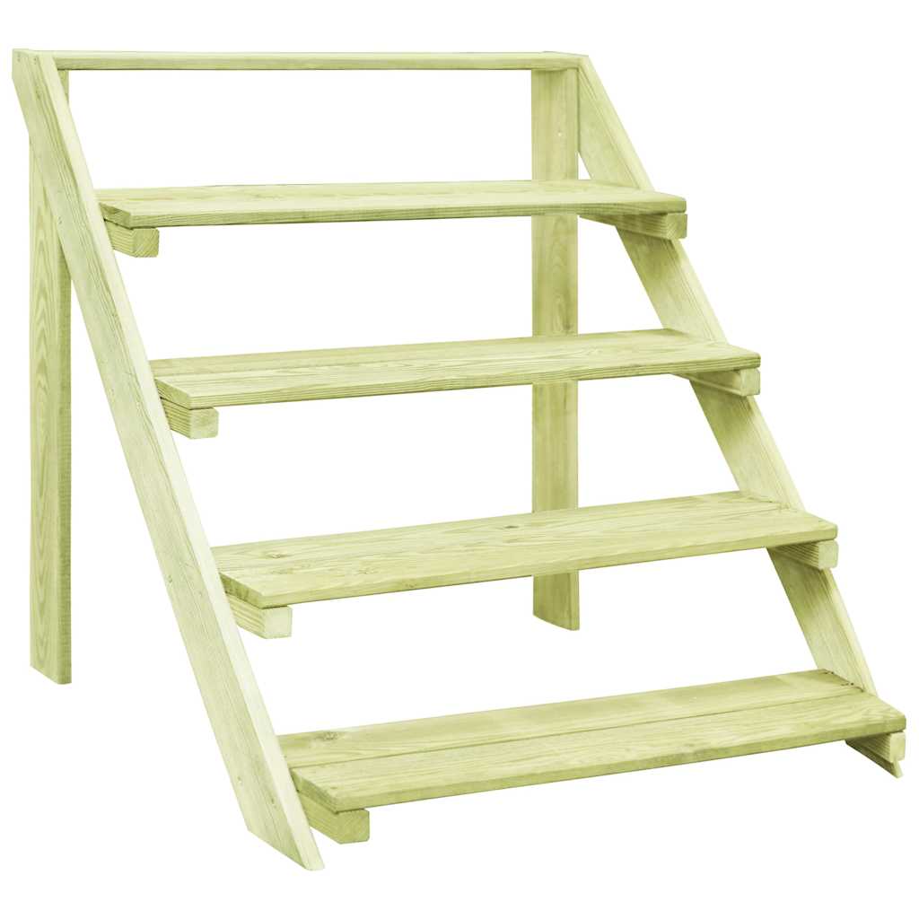 vidaXL Soporte para plantas madera de pino impregnada 80x80x80 cm