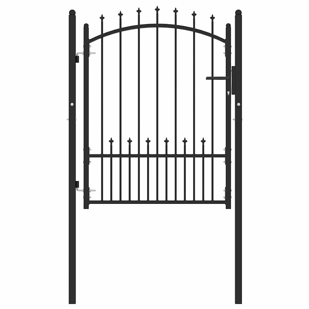 vidaXL Puerta de cerca con picos EMMEN 100 x 125 cm