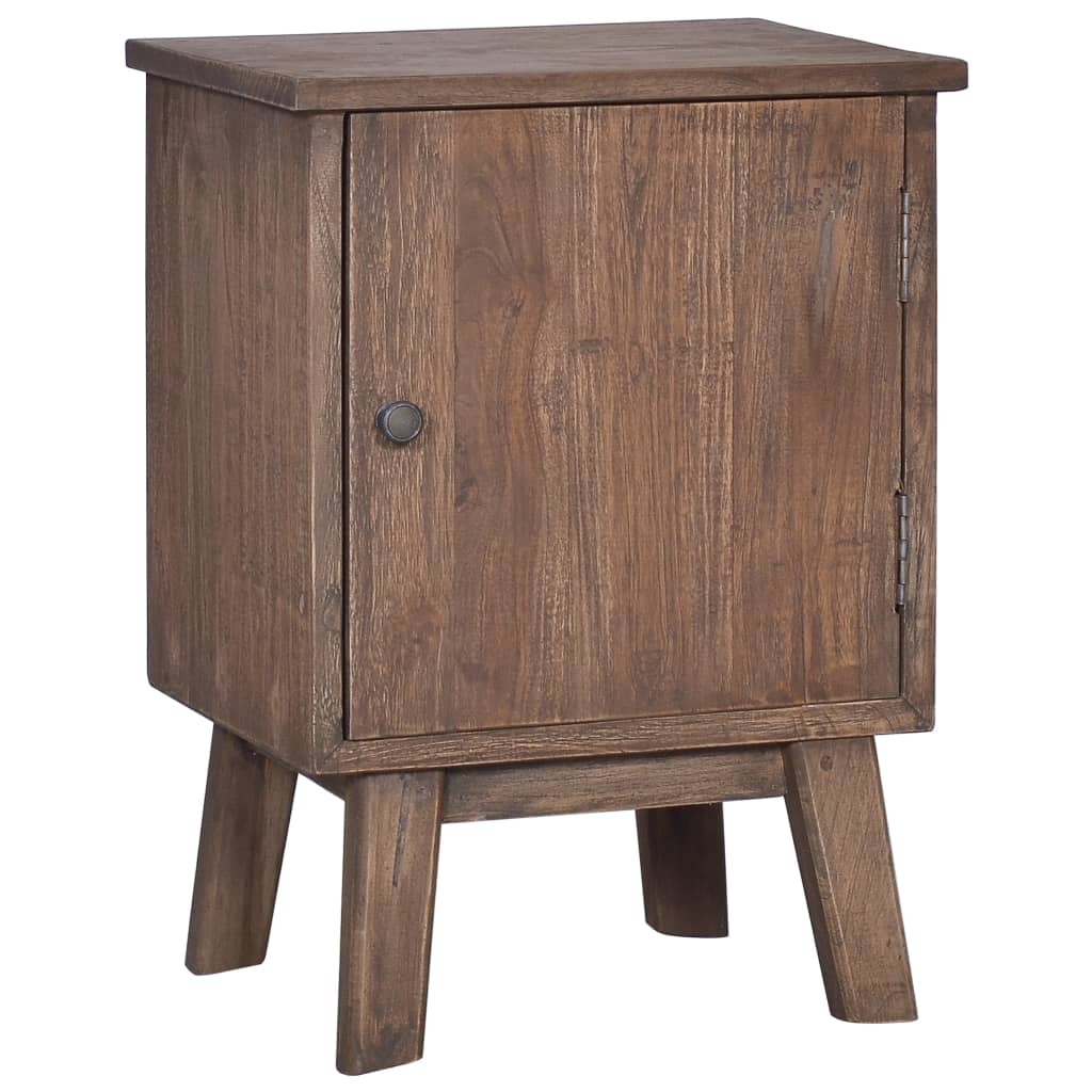 vidaXL Mesita de noche de madera maciza de teca 40x30x53 cm