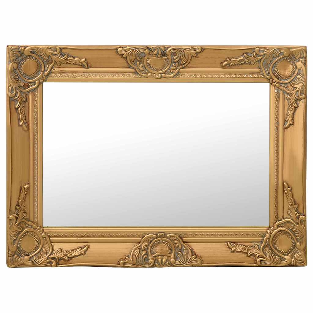 vidaXL Espejo de pared estilo barroco dorado 60x40 cm