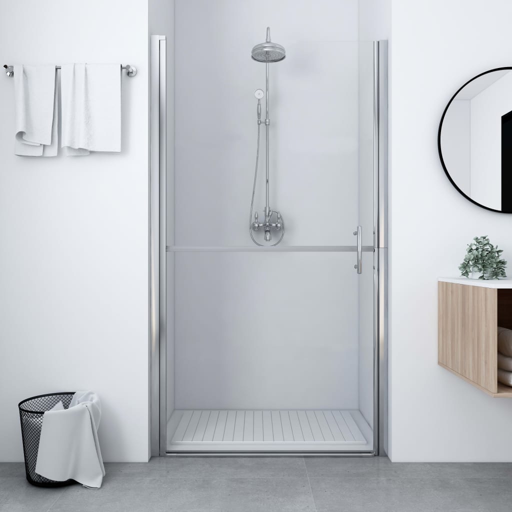 vidaXL Puerta de ducha de vidrio templado 100x178 cm