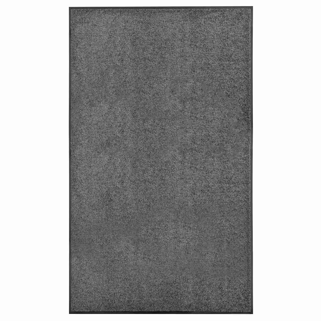vidaXL Felpudo lavable gris antracita 90x150 cm