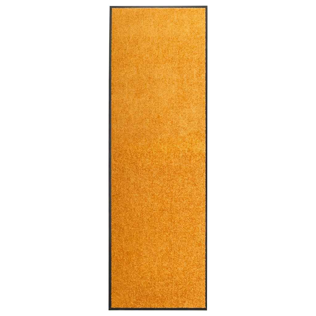 vidaXL Felpudo lavable naranja 60x180 cm