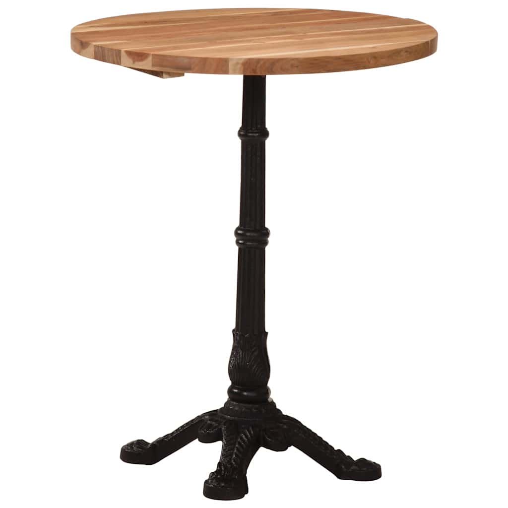 vidaXL Mesa de bistró madera maciza de acacia Ø60x76 cm