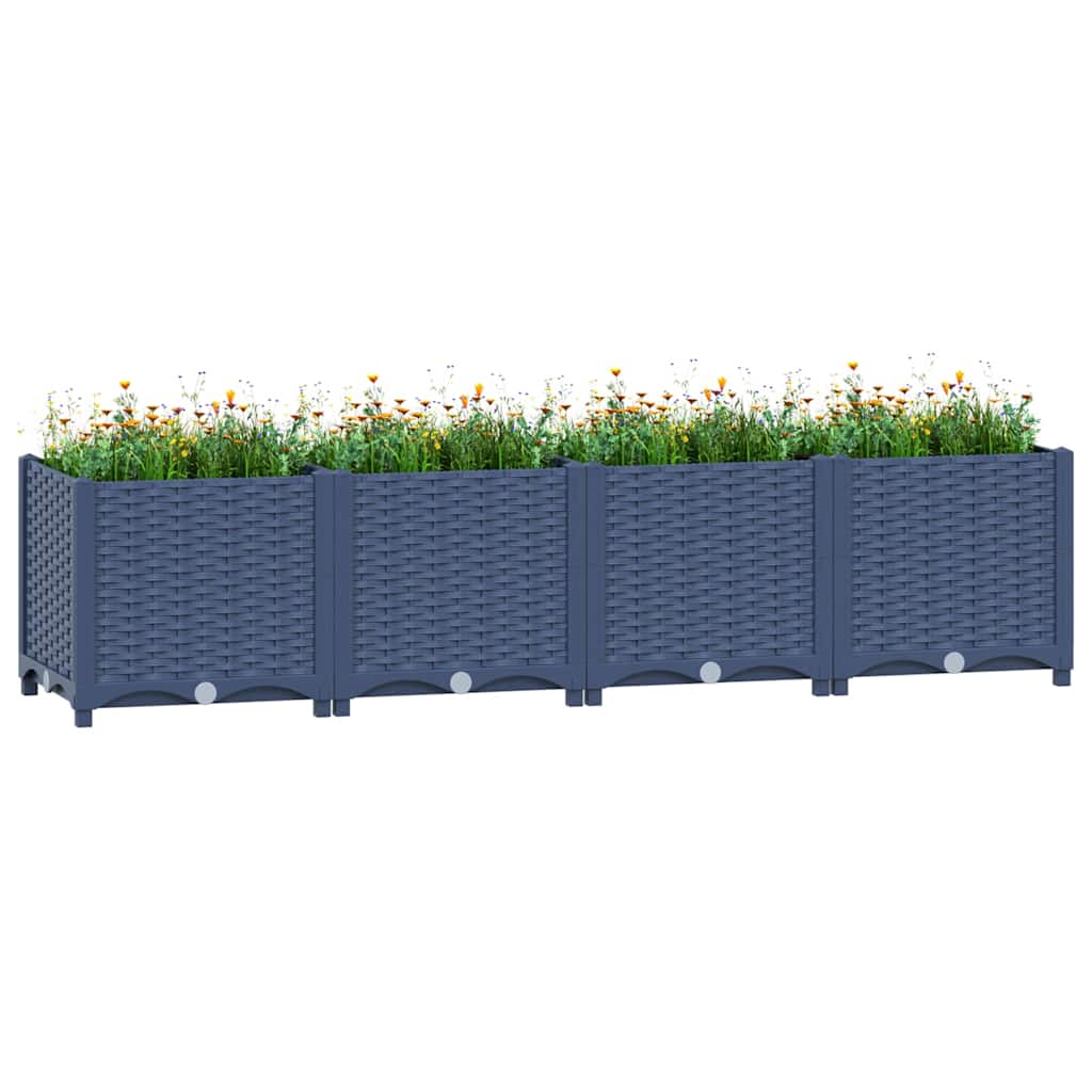 vidaXL Arriate polipropileno 160x40x38 cm