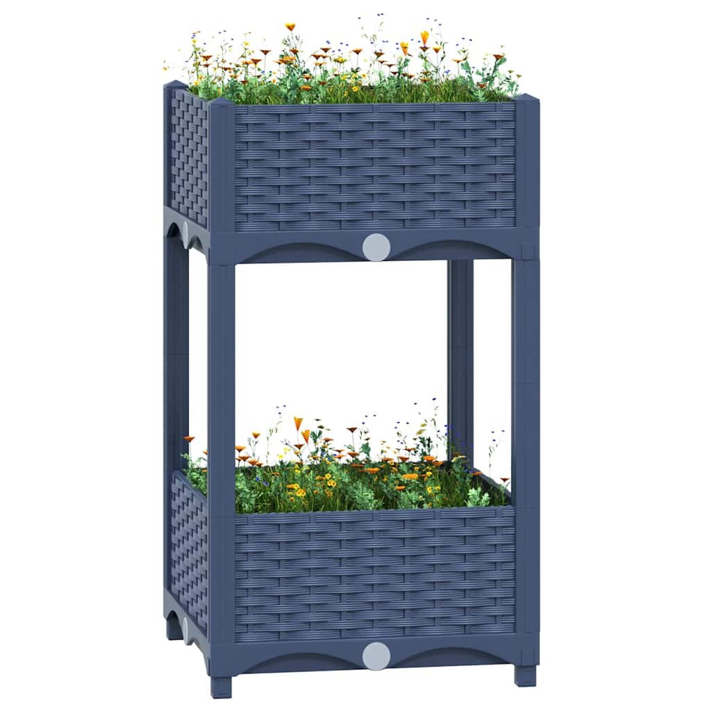 vidaXL Arriate 40x40x71 cm polipropileno